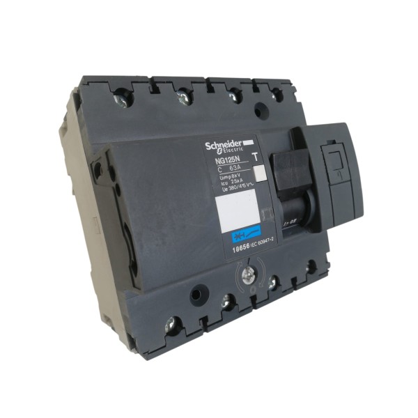 Schneider 18656 circuit breaker ng125 4p 63a 25k curve c